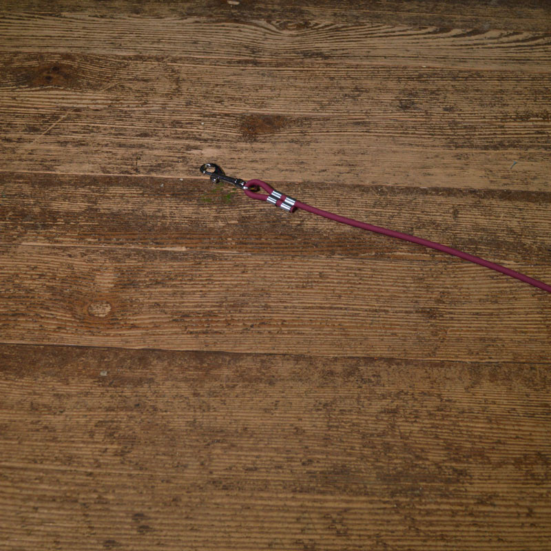 BioThane Leine 6mm rund bordeaux