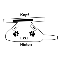 Hundewarnweste mit Name