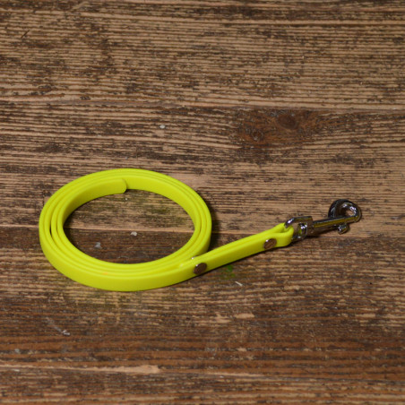 BioThane Leine 9mm neon gelb mit Nieten