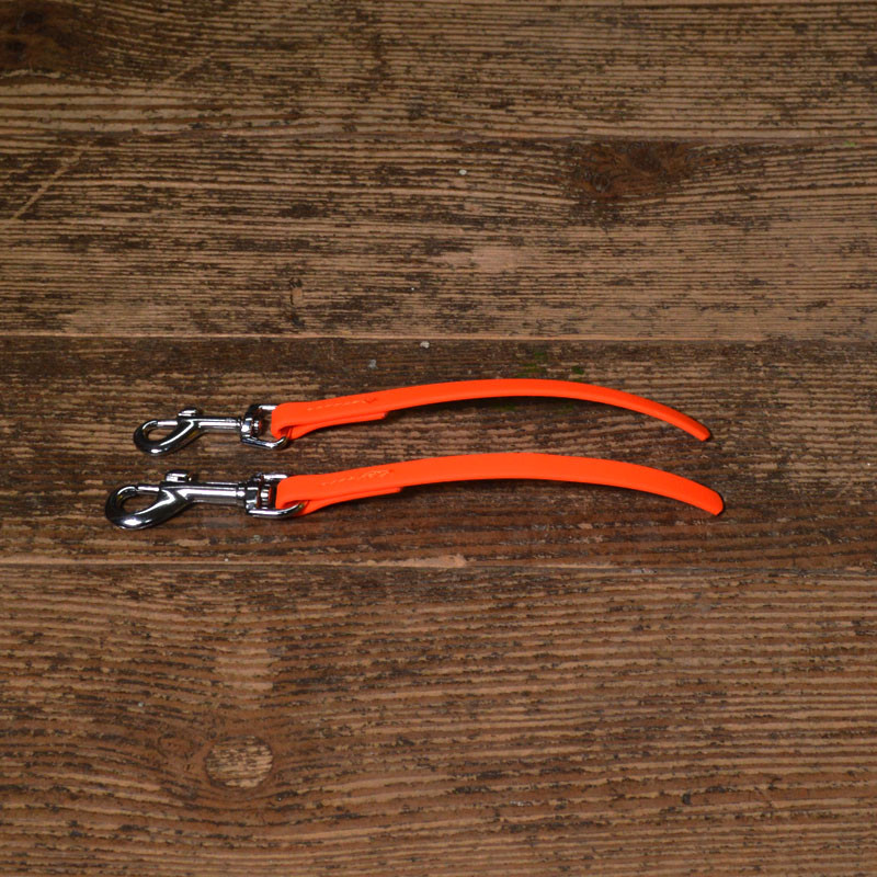 BioThane Leine 9mm neon orange genäht BioThane Leine 9mm neon orange genäht