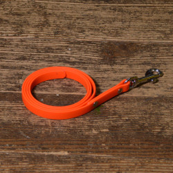 BioThane Leine 12mm neon orange mit Nieten