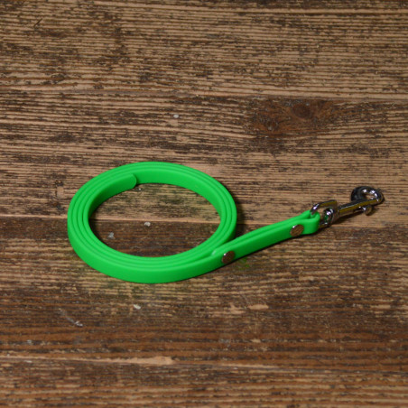 BioThane Leine 12mm neon grün mit Nieten