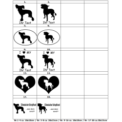 Aufkleber Chinesischer Schopfhund