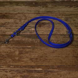 BIOTHANE Doppelführleine blau