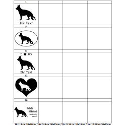 Aufkleber Deutscher Schäferhund