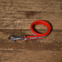 BioThane Leine 19mm rot reflektierend mit Nieten