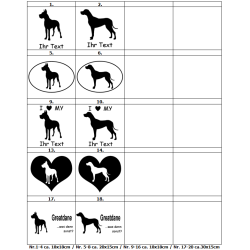 Aufkleber Great Dane