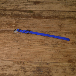 BIOTHANE HALSBAND 16mm blau