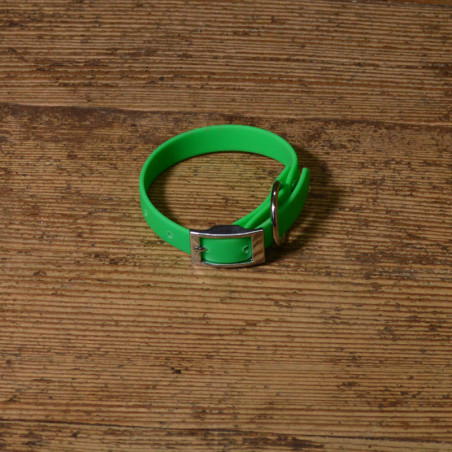 BIOTHANE HALSBAND 16mm neon grün