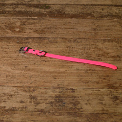 BIOTHANE HALSBAND 16mm neon Pink