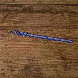 BIOTHANE HALSBAND 19mm blau refl.