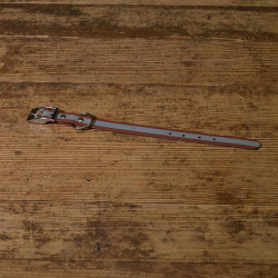 BIOTHANE HALSBAND 19mm braun refl.