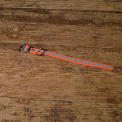 BIOTHANE HALSBAND 19mm neon orange refl.