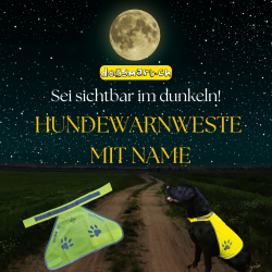 Hundewarnweste mit Name