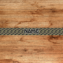UV BIOTHANE HALSBAND 38mm Wunschtext Camouflage dunkelgrün
