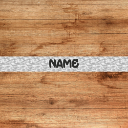UV BIOTHANE HALSBAND 38mm Wunschtext Camouflage grau