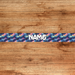 UV BIOTHANE HALSBAND 38mm Wunschtext Space 3