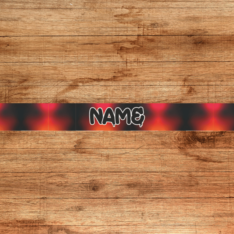 UV BIOTHANE HALSBAND 38mm Wunschtext rot-schwarz UV BIOTHANE HALSBAND 38mm Wunschtext rot-schwarz