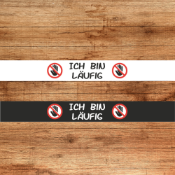 UV BIOTHANE HALSBAND 38mm Ich bin läufig